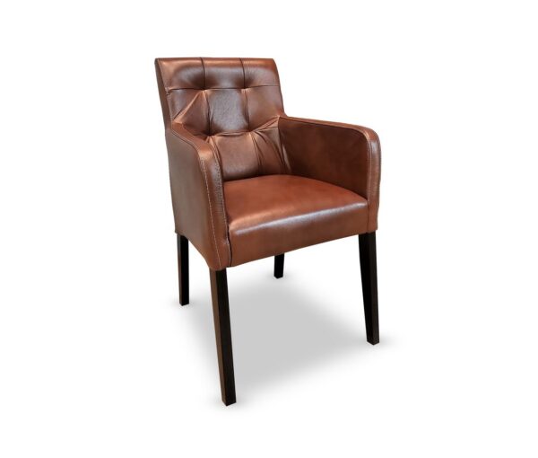 Krzesło, fotel ze skóry David Arm Pik, Ledersessel