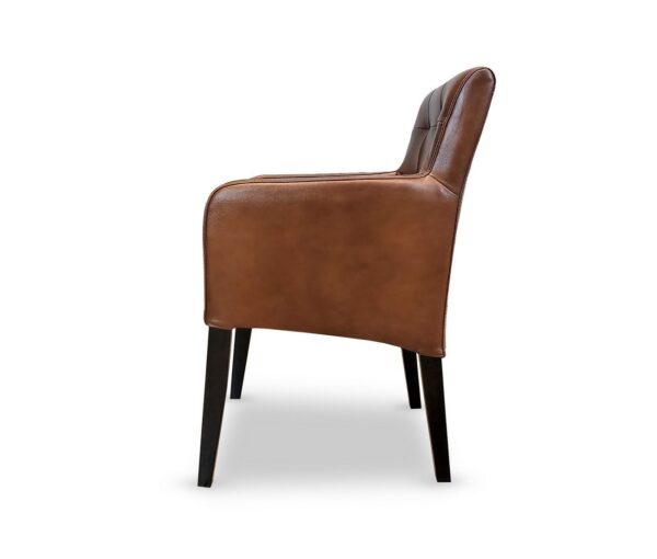 Krzesło, fotel ze skóry David Arm Pik, Ledersessel