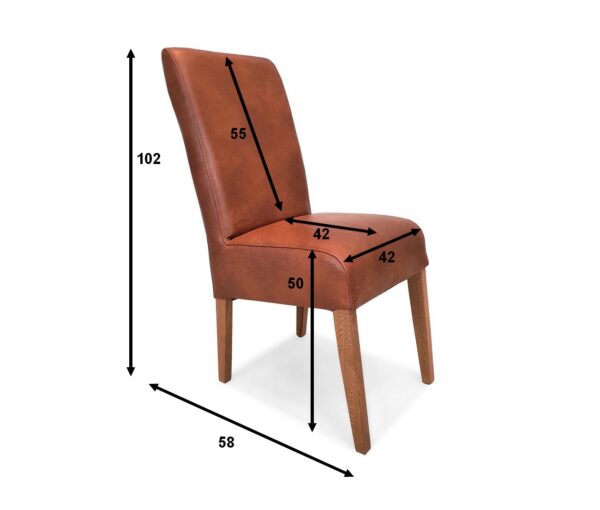 Krzesło ze skóry David, Stuhl aus Leder