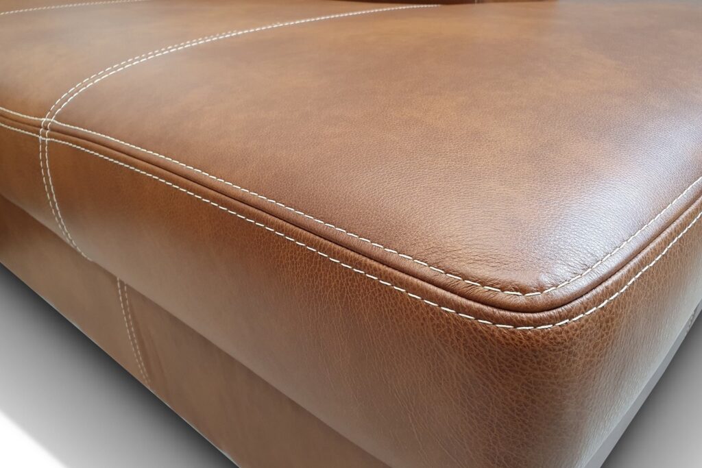 natural leather corner sofa, real leather sofa Quattro Meble